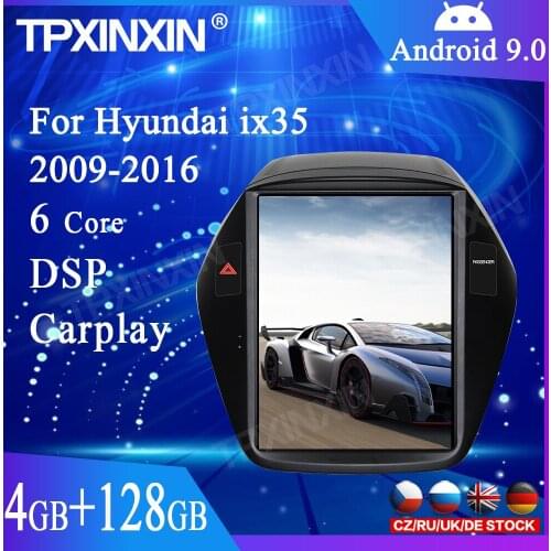 4+128GB Android 9.0 For Hyundai IX35 2009-2016 Car GPS Navigation Stereo Headunit Multimedia Player Auto Radio Tape Recorder DSP