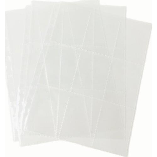 50 pages/Lot, 450 Pockets Top Insert Clear Card Pages For Starndard Board Game Cards Top Loading Card Collection Pages