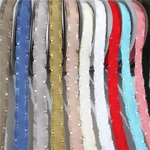 20yards/Lot 2.5cm Lace Ribbon Cross Stripe Ribbon Rayon Soft cap With Hair Accessories 328