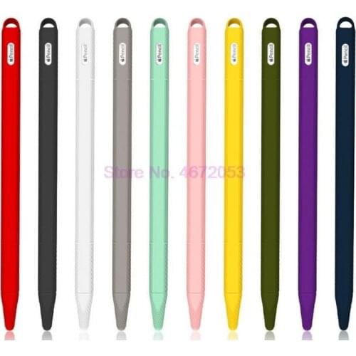 500pcs/lot Case For Apple Pencil 2 nd Generation Holder Premium Silicone Cover Sleeve for iPad 2018 Pro 12.9 11 inch Pen