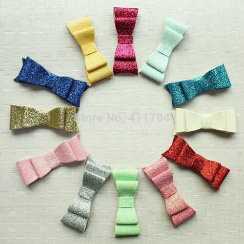 60 pcs/ lot , headband bows , sequin glitter hair bows for shabby flowers DIY accessories