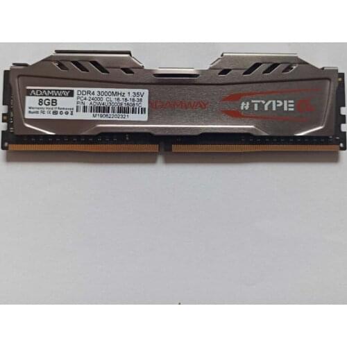 ADAMWAY DDR4 serie chaleco memoria DDR4 32GB 16GB 8GB memoria 2666MHZ 3000MHZ 3200MHZ soporte de memoria PC DIMM DDR4 placa mad