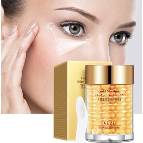 24K Gold Eye Cream Moisturizing Anti Puffiness Anti Wrinkle Remove Dark Circle Anti-Aging Eye Care