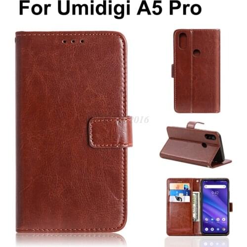 For Umidigi A5 Pro Case Flip Retro Vintage PU Leather Wallet Phone Caso for Funda Umidigi A5 Pro Silicone Case Cover Capa