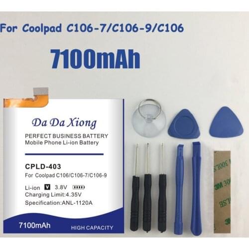 DaDaXiong Original CPLD-403 6850mAh Battery For Letv LeEco Coolpad Cool1 Cool 1 Dual C106 C106-7 C106-9 Cell Phone Batteries