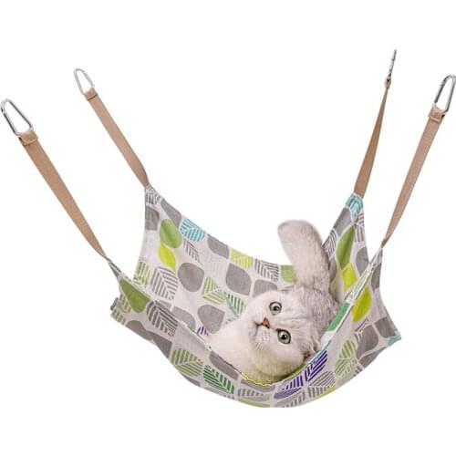 Cat Cage Hammock Pet Hanging Bed Sleeping Swing Chair Breathable Comfy Cage Bed Cat For Cat Kitten Cat Accessories