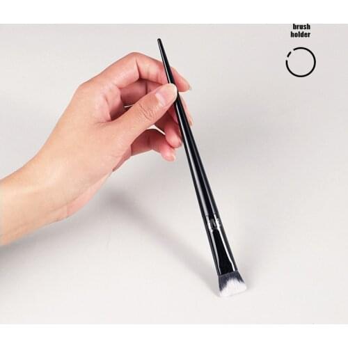 Lucky-Girls 2021 Concealer Brush BLACK Unique Shape Contour Conceal Corrector Makeup Brush Beauty Blender Tool