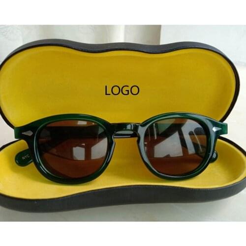 Top Quality Johnny Depp Sunglasses Men Women Polarized Sun glasses Brand Designer Acetate Eyewear Frame Driving Shades box Z085