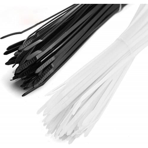 100PCS Nylon cable tie 5.8mm wide X200mm length, cable binding strap