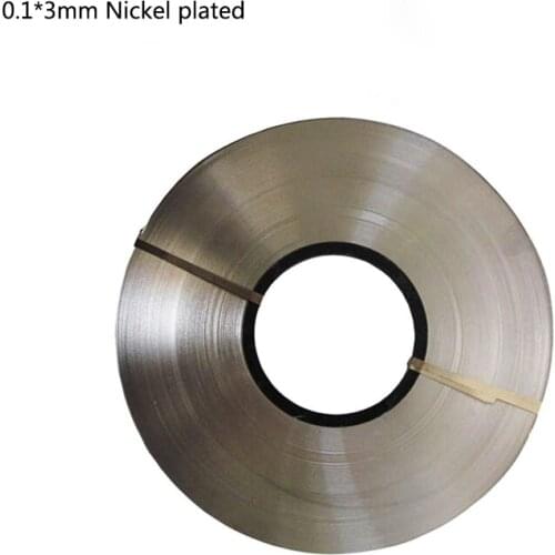 Nickel Strips 0.1x3mm 18650 Battery Pack Spot Welding Nickel Belt Nickel Plated Steel Strip Lithium Battery Connecting Sheet