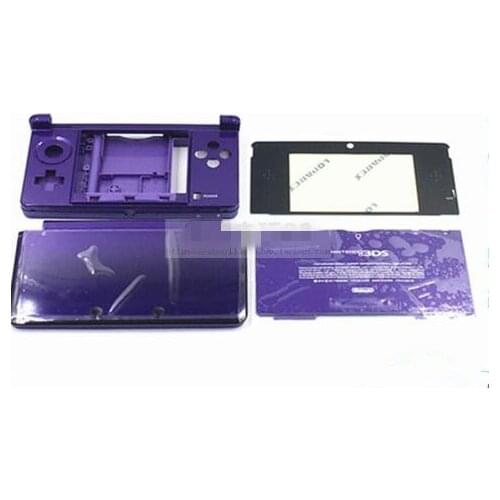 Brand New Limited Purple Housing Shell Case Cover Replacemant For 3DS Console Case With Buttons