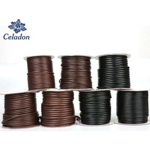 New Dia. 2.5/3/3.5/4/5 MM Waxed Thread Polyester Korea Cord Eco-friendly Thread DIY Necklace Bracelet Jewelry Findings Making