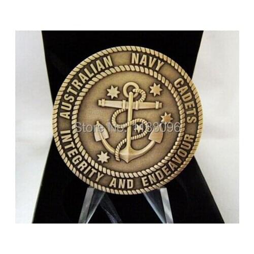Custom Navy 3D Coin Medallion cheap custom made military coins medals hot sales antique coins 3D medals