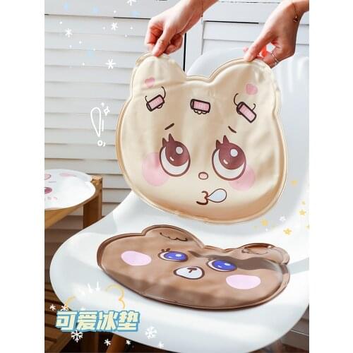 Ice Cushions Seat Cushions Student Dormitory Cute Cartoon Seat Cushion Summer Breathable No Water Injection Cold Pad Summer