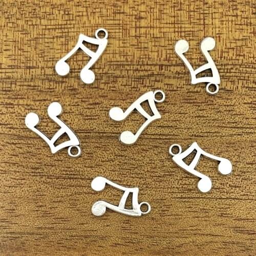 20pcs charm music symbol alloy pendant 16*11mm vintage Tibetan silver DIY production pendant, fashion pendant alloy
