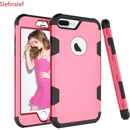 360 Shockproof full Protect Cover Hybrid TPU+ Rubber Hard Rugged Armor Rose Gold Phone Case For iPhone XR 6 6S 7 8 Plus X