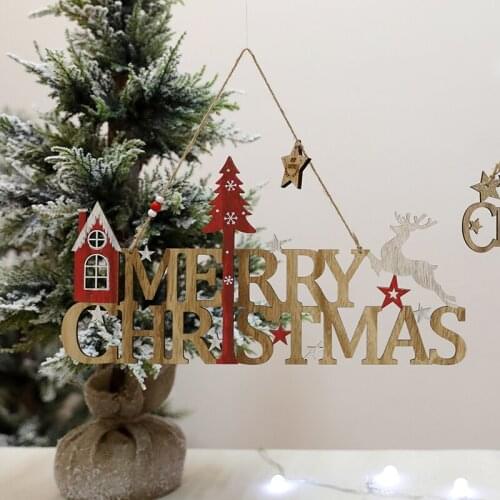 Christmas decoration pendant Christmas tree English Elk small hanging supermarket shopping mall window pendant