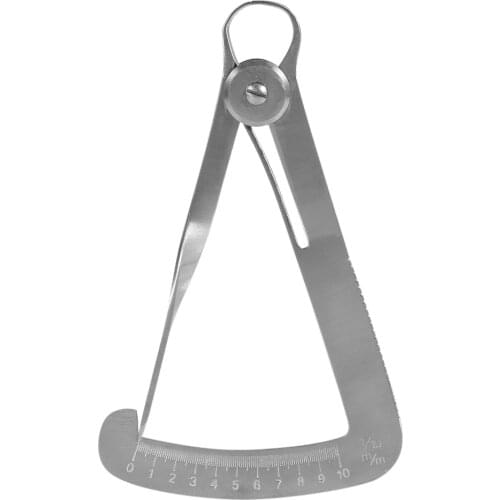 1Pc Stainless Steel Autoclavable Dental Crown Gauge Caliper 0-10mm Surgical Dentist Lab Instruments Measuring Tool For Metal/Wax