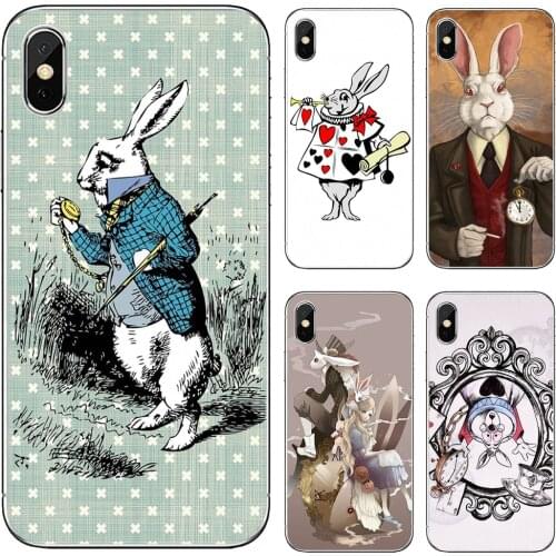 For Samsung Galaxy A9 A8 Star Lite A3 A5 A7 A6 Plus 2018 2015 2016 2017 Silicone Phone Bag Case rabbit-alice-in-wonderland