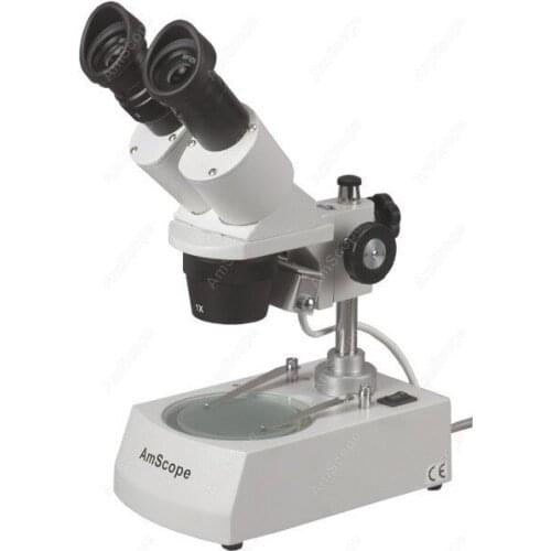 Student Binocular Microscope--AmScope Supplies Student Forward Binocular Stereo Microscope 10X-20X-40X
