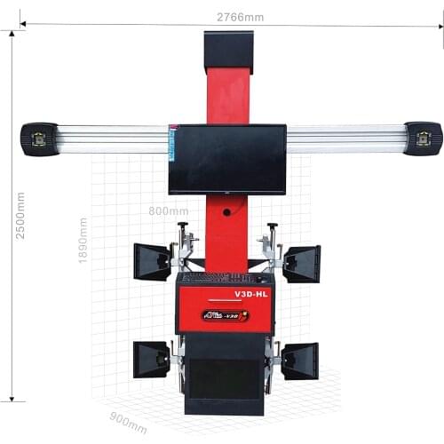 Hot sale professional Automatic target tracking V3D-AL 3D wheel alignment and balancing machine