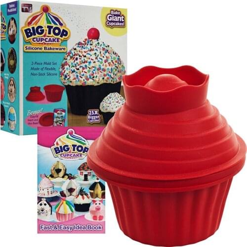 High Quality Large Cupcake Pan Silicone Mold Bakeware New Cake Cup Mold Cake Decoration Bake Tool