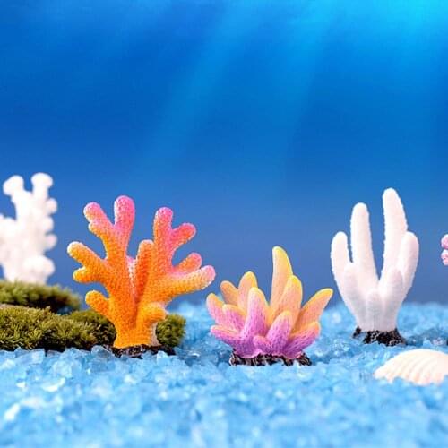 1 Pcs Colorful Aquarium Resin Coral Ornaments Fish Tank Aquarium Decoration Artificial Coral for Fish Tank Ornaments