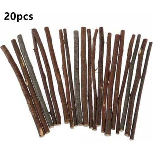20pcs Long Wood Log Sticks DIY Crafts Photo Props For Home Garden Wedding Party Table Decoration Gift Wooden Strip DIY Material