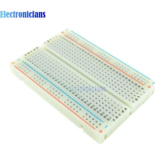 400 Tie Points Holes Universal Solderless PCB Breadboard Mini Test Protoboard DIY Bread Board For Bus Test Circuit Board MB102
