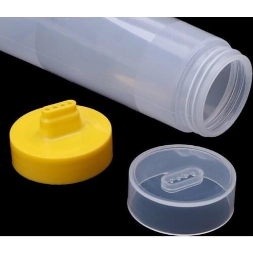 Seasoning bottle 250ml sauce vinaigrette ketchup bottle kitchen accessories plastic salad dressing squeeze bottle