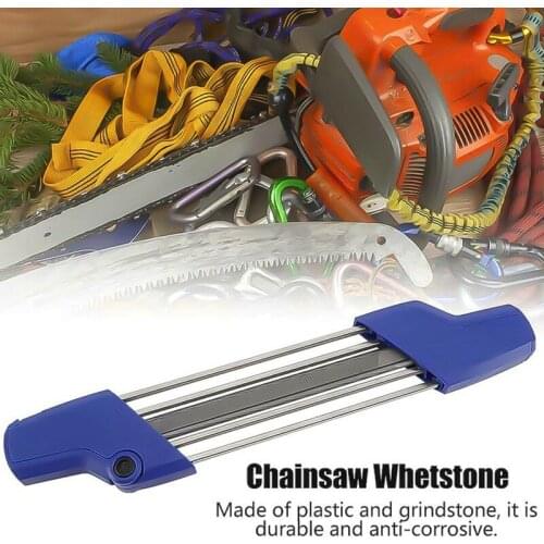 Portable 2 In 1 Easy File Chainsaw Chain Sharpener 4.0mm Saw Teeth Set Fast Sharpening Abrasive Tools