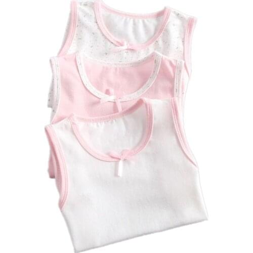 Kids girls cotton floral tanks vests clothes baby girls sleeveless tees t-shirts childrens cartoon t-shirts tops tees 4095 01