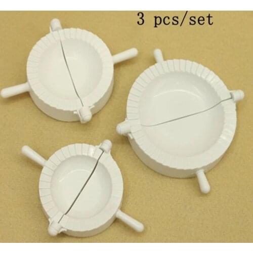 3pcs Dumpling Mold Pierogi Turnover Ravioli Empanada Dough Press Mould Maker Kitchen Pie Dumpling KCHW29 Foldable Pastry Tools