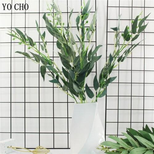 Artificial Plants Willow Leaves Bouquet Fake Leaf For Home Christmas Wedding Decor Jugle Party Willow Vine Faux Foliage Wreath