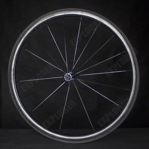 Carbon-Road-Bike-Wheelset 3K TWILL 38mm Rim Brake RR13 Road Hub Road Bicycle wheelset V Bake J-Bend Superlight J-bend Spokes