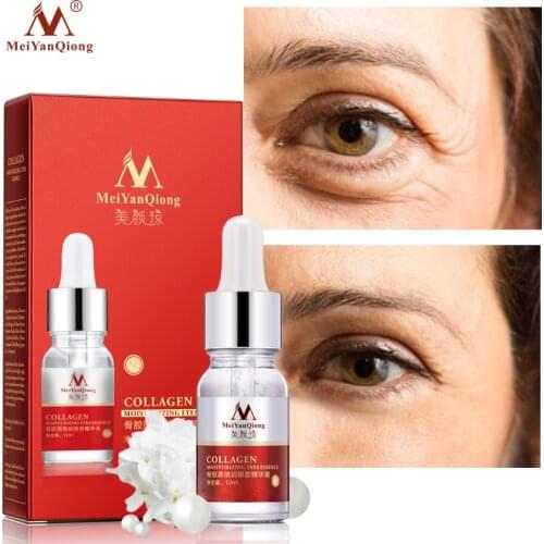 MeiYanQiong Collagen Eye Serum Hyaluronic Acid Moisturizing Anti-Aging Serum Reduce Fine Lines Dry Firming Lifting Eye Skin Care
