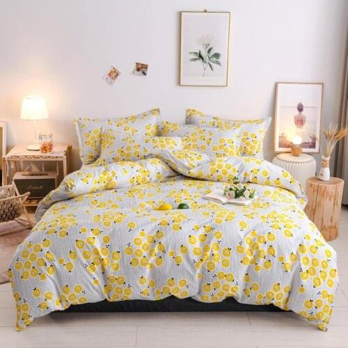 28Flower Pattern Duvet Cover Sets King Size juego de cama de matrimonio Floral Style Quilt Covers Set With Flat Sheet Bedclothes
