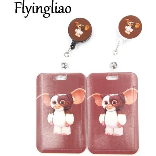 Gremlins Gizmo Fashion Women Card Holder Lanyard Colorful Retractable Badge Reel Nurse Doctor Student Exhibition ID Card Clips