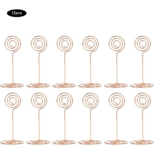 Circle Shape Table Number Clip Name Card Clip Stand Paper Clip Note Clip