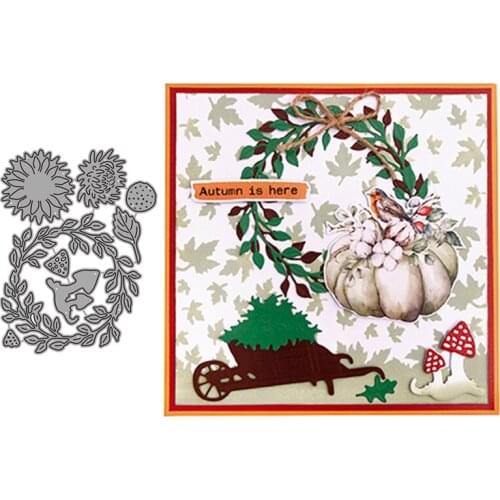 Flowers and Plants Leaves Metal Cutting Dies for Scrapbooking Handmade Mold Cut Stencil New 2021 DIY Card Make Mould Model Craft