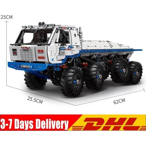 MOULD KING MOC High-Tech The Arakawa Tow off-road Truck TATRA 813 8x8 model Building Blocks Brick kids DIY Toys Christmas gifts