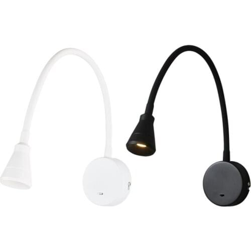 Nordic hose tube wall lamps adjustment angle study lights modern simple bedroom living room reading wall sconces lights lighting