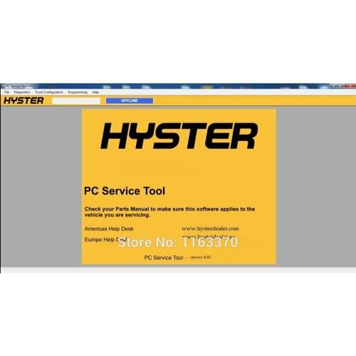 2019 newest hyster PC Service Tool v 4.93 diagnostic and programming program +key