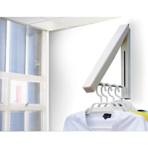 Wholesale folding clothes hanger / wall mount clothers rack / wall clothes hanger