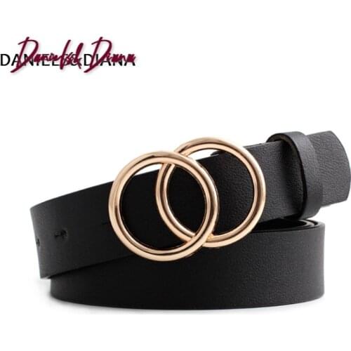 Luxury G brand belt woman gold buckle black leather belts for women jeans fashion ladies waist ceinture femme waistband 2020