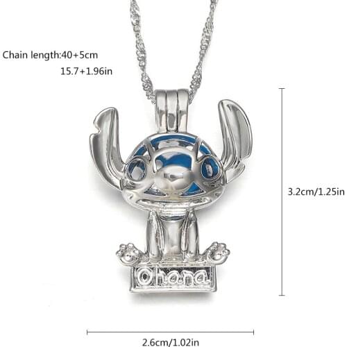 Harong Cute Necklace Very pretty Pearl Pendant Anime Punk Jewelry Stainless Steel Long Chain Custom Necklace DIY Gift Women Kids