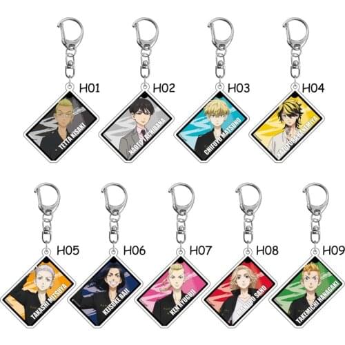 Tokyo Revengers Cosplay Keychain Manjiro Ken Chifuyu Takashi Kazutora Keisuke Kawaii Bag Pendant Anime Fans Collection Props
