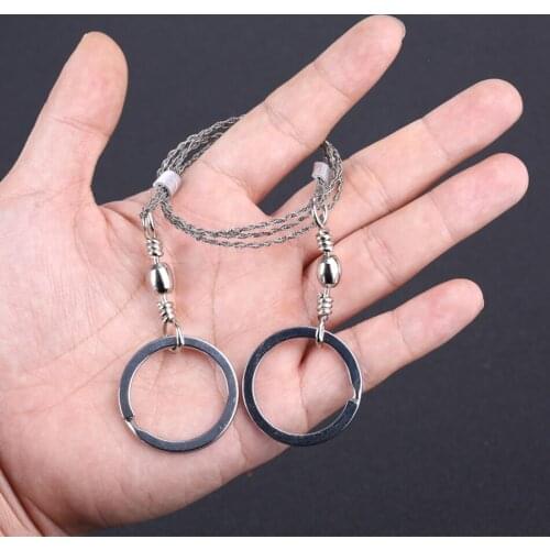 Outdoor survival rope saw wire saw 4 strands of wire saw survival rope portable tools mini