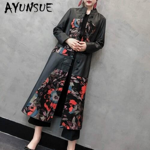 Real Leather Jacket Women Sheepskin Genuine Leather Jacket Vintage Slim Women Windbreaker Spring Veste Femme LH-2002 YY1873