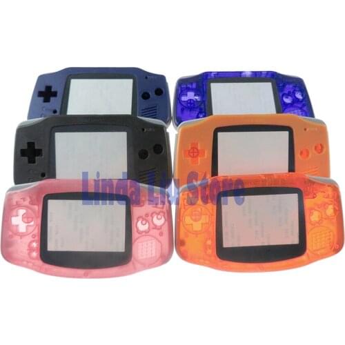 10sets Full Housing Shell Case with screen lens for GBA housing case for gameboy advance